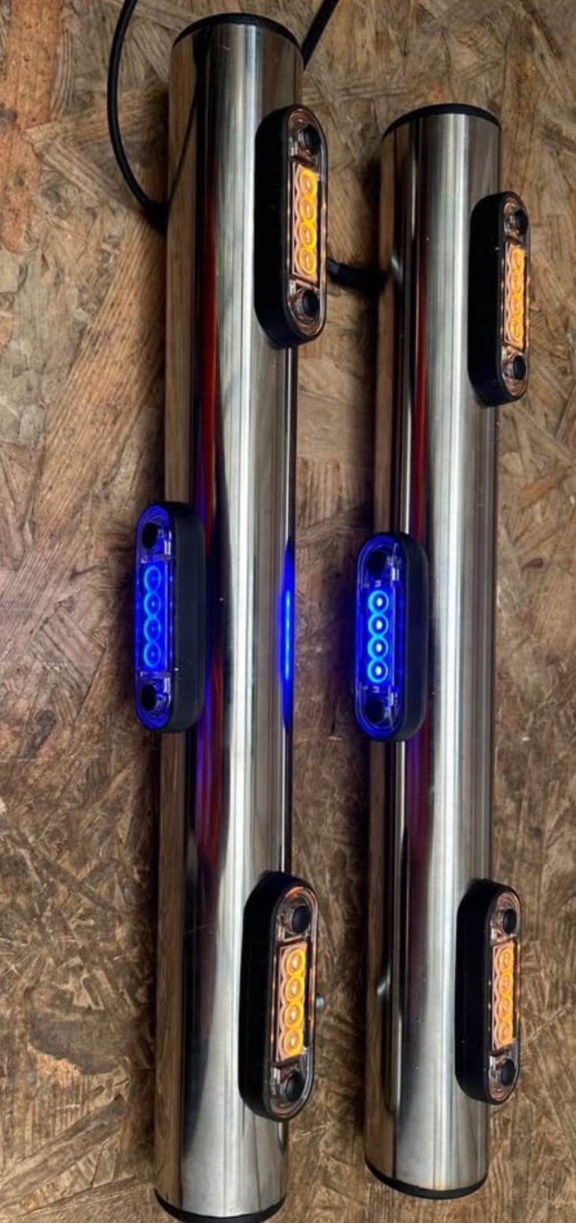 Custom made truck step bars